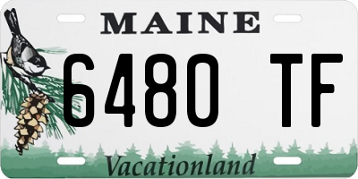ME license plate 6480TF