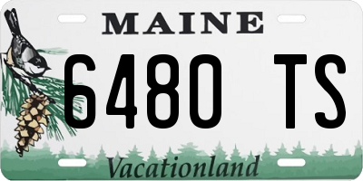 ME license plate 6480TS