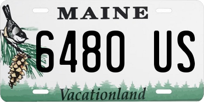 ME license plate 6480US
