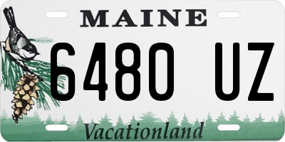 ME license plate 6480UZ