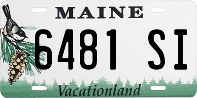 ME license plate 6481SI