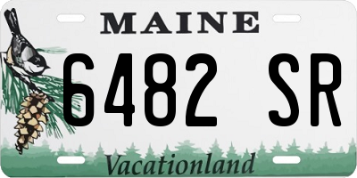 ME license plate 6482SR