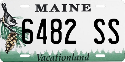 ME license plate 6482SS