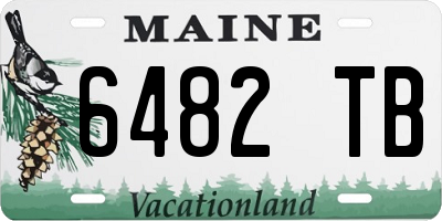 ME license plate 6482TB