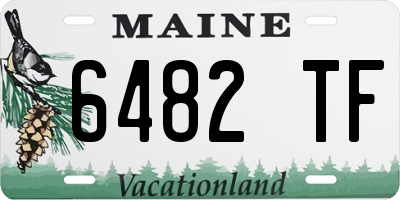 ME license plate 6482TF
