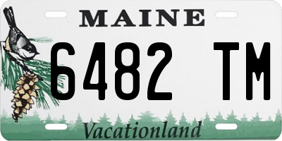 ME license plate 6482TM