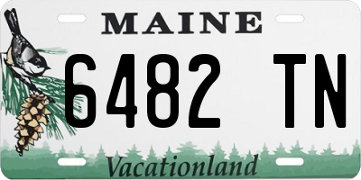 ME license plate 6482TN