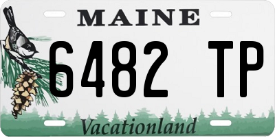 ME license plate 6482TP