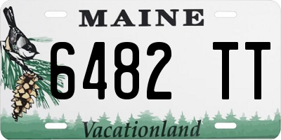 ME license plate 6482TT