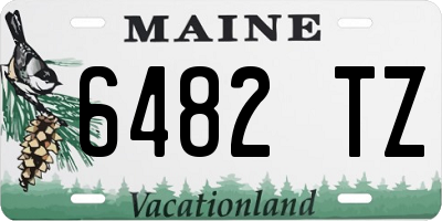 ME license plate 6482TZ
