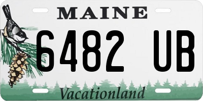 ME license plate 6482UB