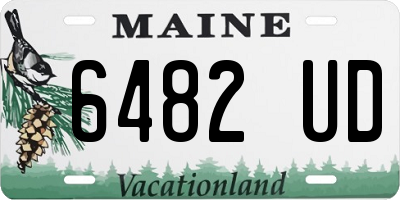 ME license plate 6482UD