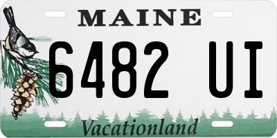 ME license plate 6482UI