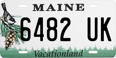 ME license plate 6482UK