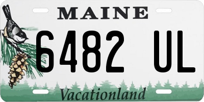 ME license plate 6482UL