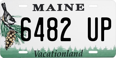 ME license plate 6482UP