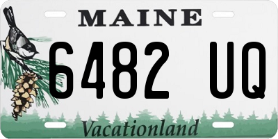 ME license plate 6482UQ