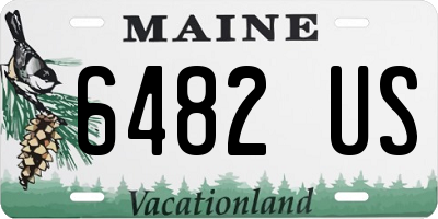 ME license plate 6482US