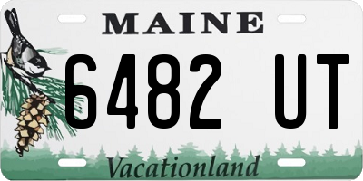 ME license plate 6482UT