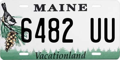 ME license plate 6482UU