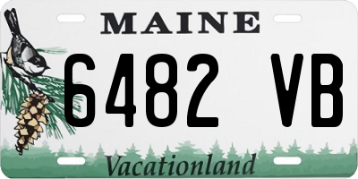 ME license plate 6482VB