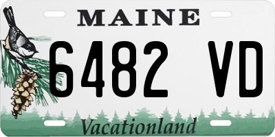 ME license plate 6482VD