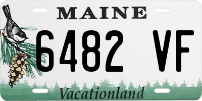 ME license plate 6482VF