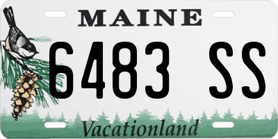 ME license plate 6483SS