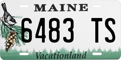 ME license plate 6483TS