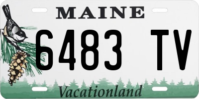 ME license plate 6483TV