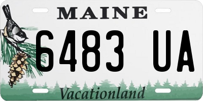ME license plate 6483UA