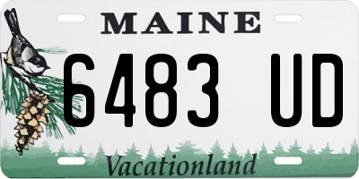 ME license plate 6483UD