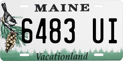 ME license plate 6483UI