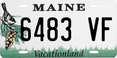 ME license plate 6483VF