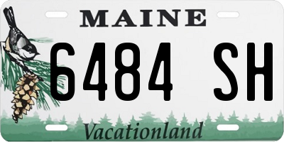 ME license plate 6484SH