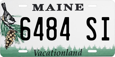 ME license plate 6484SI