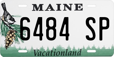 ME license plate 6484SP