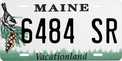 ME license plate 6484SR