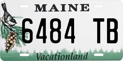 ME license plate 6484TB