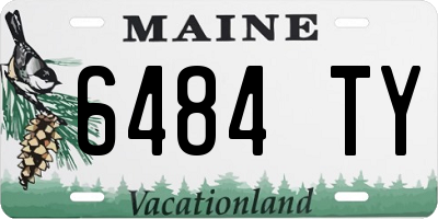 ME license plate 6484TY