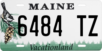 ME license plate 6484TZ
