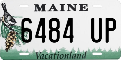 ME license plate 6484UP