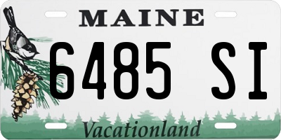 ME license plate 6485SI