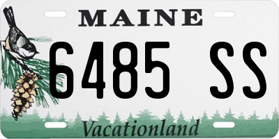 ME license plate 6485SS
