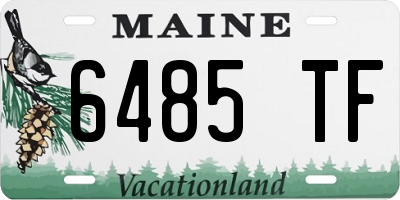ME license plate 6485TF