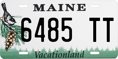 ME license plate 6485TT