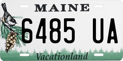 ME license plate 6485UA