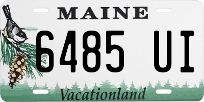 ME license plate 6485UI