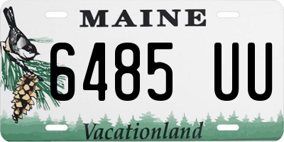 ME license plate 6485UU