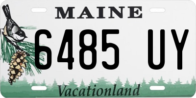 ME license plate 6485UY